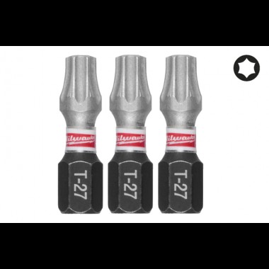Біта SHOCKWAVE MILWAUKEE, TX27, 25мм, (3шт)