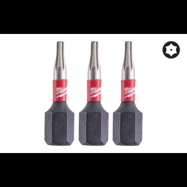 Біта SHOCKWAVE MILWAUKEE, TX BO7, 25мм, (3шт)