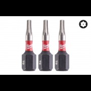 Біта SHOCKWAVE MILWAUKEE, TX BO9, 25мм, (3шт)