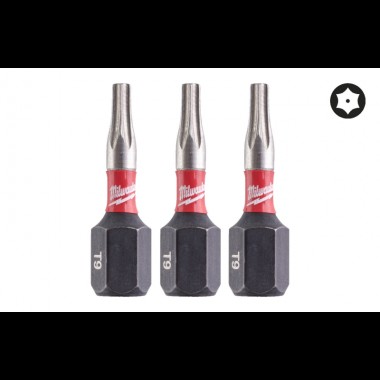 Біта SHOCKWAVE MILWAUKEE, TX BO9, 25мм, (3шт) Біта SHOCKWAVE MILWAUKEE, TX BO9, 25мм, (3шт)
