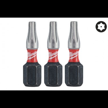 Біта SHOCKWAVE MILWAUKEE, TX BO15, 25мм, (3шт)