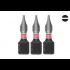 Бита SHOCKWAVE MILWAUKEE, SL1,2x6,5, 25мм, (3шт)