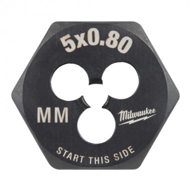 Плашка шестигранная MILWAUKEE, М6-0,9мм