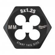 Плашка шестигранна MILWAUKEE, М8-1,25мм