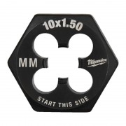 Плашка шестигранная MILWAUKEE, М10-1,50мм