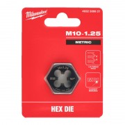 Плашка шестигранна MILWAUKEE, М10-1,25мм