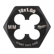Плашка шестигранна MILWAUKEE, М10-1,00мм