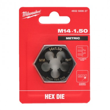 Плашка шестигранная MILWAUKEE, М14-1,50мм
