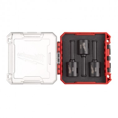 Набор коронок алмазных Diamond Max PACKOUT MILWAUKEE М14, Ø8мм (3шт) (сухое сверление)