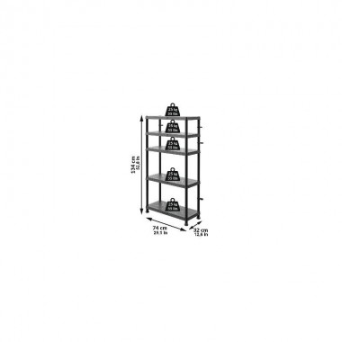Система стелажів QBRICK SYSTEM REGULAR Mix 74/32см, 5 полиць, 100 кг (5901238263296)