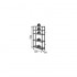 Система стелажів QBRICK SYSTEM REGULAR Mix 74/32см, 5 полиць, 100 кг (5901238263296)