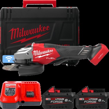 Шлифмашина угловая - болгарка аккумуляторная бесщёточная MILWAUKEE, M18 FHSAGO125VXPDB2-802X, Ø125мм Шлифмашина угловая - болгарка аккумуляторная бесщёточная MILWAUKEE, M18 FHSAGO125VXPDB2-802X, Ø125мм