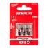 Біта SHOCKWAVE MILWAUKEE, Hex10, 25мм, (3шт)