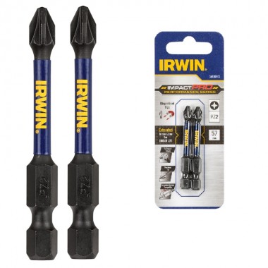 Бита IMPACT PRO 1/4/57мм PZ3 2шт, IRWIN