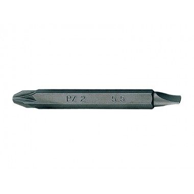 Біта торцева 1/4" PZ2 х 5,5*0.8 L=60мм двостороння (уп.10)