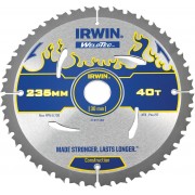 Диск пильный по деревоматериалам Weldtec CSB 235мм/T40/30/20, IRWIN