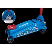 Домкрат подкатной 3т двухплунжерный (H:130-465 MM) быстрый подъем