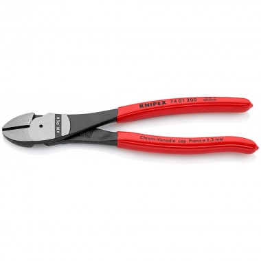 Кусачки боковые особой мощности фосфатированные, черного цвета 200 мм Knipex 74 01 200