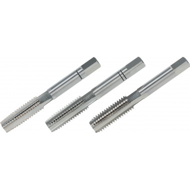 Метчики ручные M4x0.7, DIN 352, HSS-G, комплект из 3 штук, левые