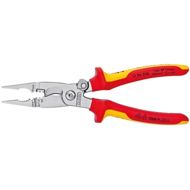 Многофункциональные клещи с пружиной для электромонтажных работ KNIPEX 13 96 200