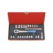 Набор головок 3/8" 24 ед. 12-ти гранные,короткие, дюймовые
