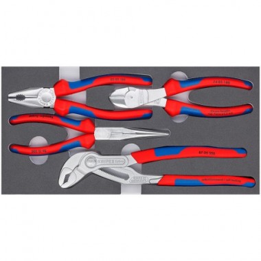 Набір хромованих інструментів "basic chrom" Knipex, 00 20 01 V17