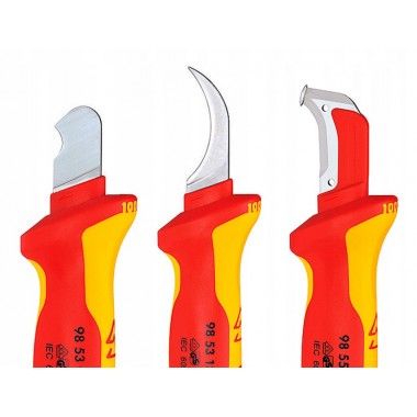 Нож для удаления оболочки кабеля с секторными жилами Knipex, 190 мм 98 53 13