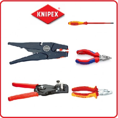 Обжимные клещи с магазином для смены плашек и 5 профилями обжима Knipex MultiCrimp®, 250 мм 97 33 02