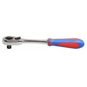 Трещотка 1/2" 250мм (обрезиненная рукоятка красно-синяя)