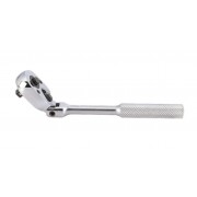 Трещотка 1/4"  c карданом рифленная рукоятка