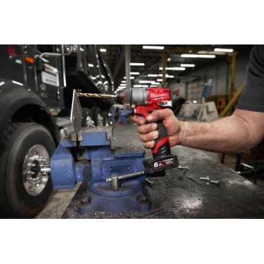 Акк. ударная дрель шуруповерт M12 FPD2-202X MILWAUKEE, (+ заряд.пристрій, 2 акум., HD кейс)
