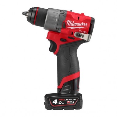 Дриль-шурупокрут акумуляторний MILWAUKEE, M12 FDD2-402X (+ заряд.пристрій, 2 акум., HD кейс)