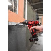 Дриль-шурупокрут акумуляторний MILWAUKEE, M12 BDD-0, 30Нм