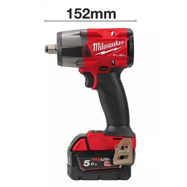 Гайковерт импульсный компактный 1/2 (881 Нм) с фрикционным кольцом MILWAUKEE M18 FMTIW2F12-502X