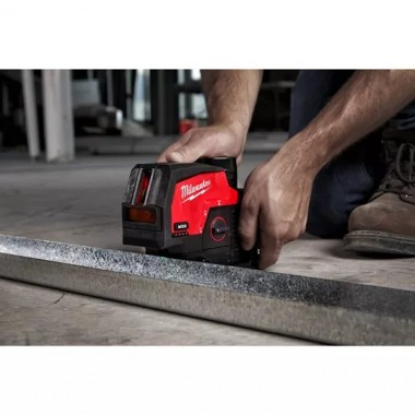 Линейно-точечный лазерный нивелир Milwaukee M12 CLLP-0C 4933478101 с зелёным лучом MILWAUKEE