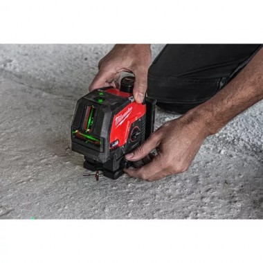 Линейно-точечный лазерный нивелир Milwaukee M12 CLLP-0C 4933478101 с зелёным лучом MILWAUKEE