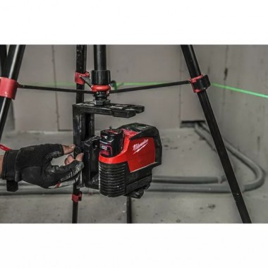 Линейно-точечный лазерный нивелир Milwaukee M12 CLLP-0C 4933478101 с зелёным лучом MILWAUKEE