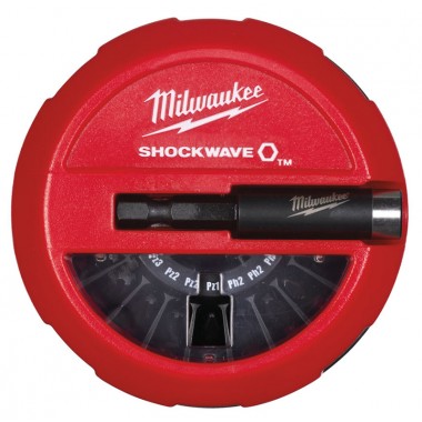 Набор бит Milwaukee SHOCKWAVE (15 шт) (дисплей 10 шт)