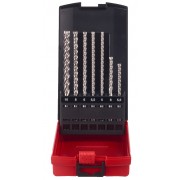Набор из 7 буров MX4 SDS+ (5.5 / 6 x 115 мм,  5 / 5.5 / 6 / 8 / 10 x 165 мм)