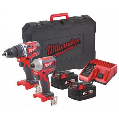 Набір з двох інструментів безщіткових акумуляторних M18 CBLPP2B-502C MILWAUKEE