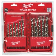 Набір свердел по металу THUNDERWEB 25 шт (1-13 мм) HSS-G DIN 338 MILWAUKEE