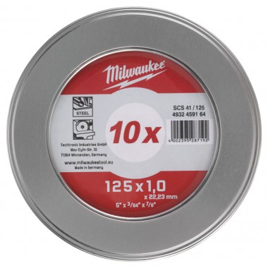 Отрезной диск SCS 41/125х1 (10шт) MILWAUKEE