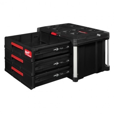 Ящик с 3-мя выдвижными отсеками MILWAUKEE PACKOUT DRAWER BOX 4932472130