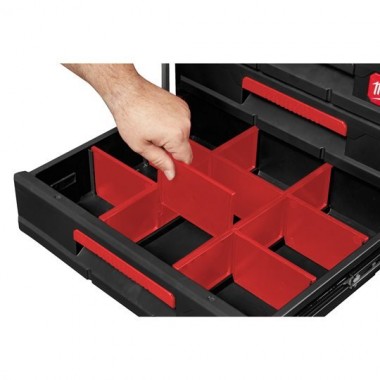 Ящик с 3-мя выдвижными отсеками MILWAUKEE PACKOUT DRAWER BOX 4932472130