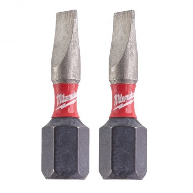 Насадка Milwaukee SHOCKWAVE SL0,8x5,5 25мм (2 шт)