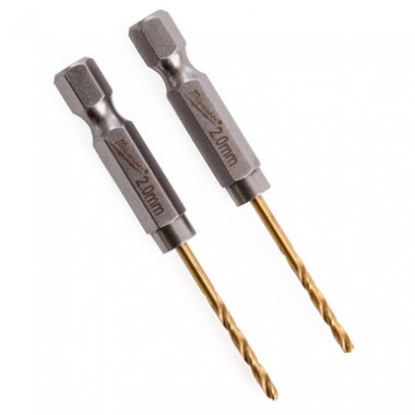 Свердло по металу Milwaukee RedHEX HSS-G TiN 2.5мм (2 шт)