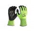 Рукавиці Hi-Vis сигнальні MILWAUKEE, з опором порізам 4/D рівня, розмір 10/XL Рукавиці Hi-Vis сигнальні MILWAUKEE, з опором порізам 4/D рівня, розмір 10/XL