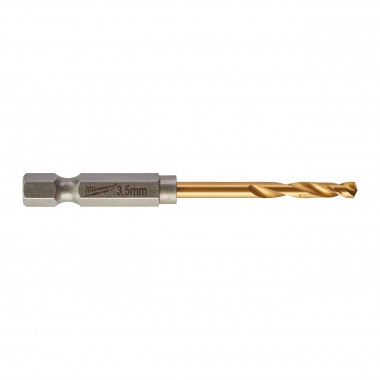 Сверло по металлу Milwaukee RedHEX HSS-G TiN. 3.5мм (10 шт)