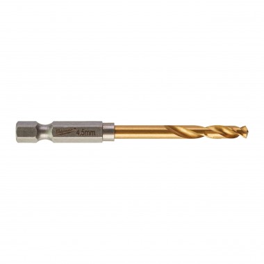 Свердло по металу Milwaukee RedHEX HSS-G TiN. 4.5мм (10 шт)