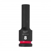 Головка ударная ShW 1/2'' SKT MILWAUKEE, удлиненная, 8мм